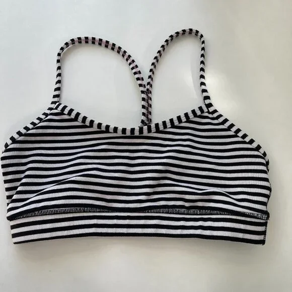 LULULEMON STRIPED SPORTS BRA SIZE SMALL - Picture 1 of 2